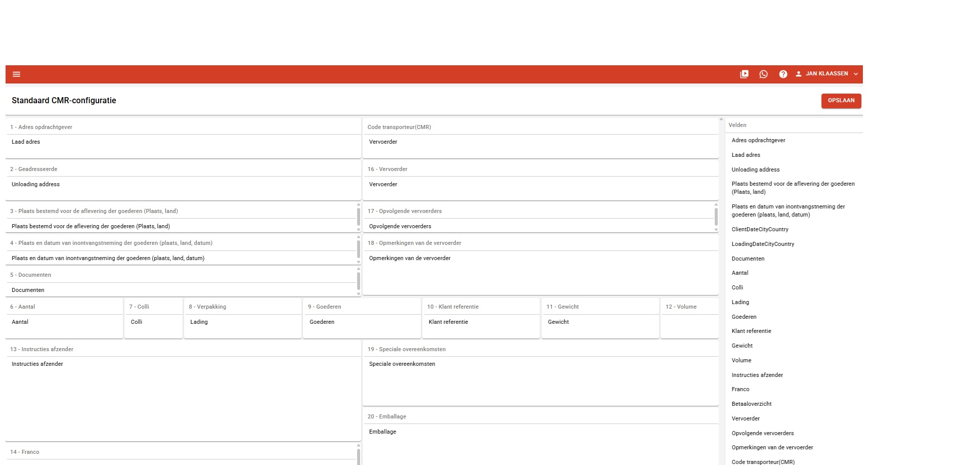 CMR’s printen in Cargo Manager