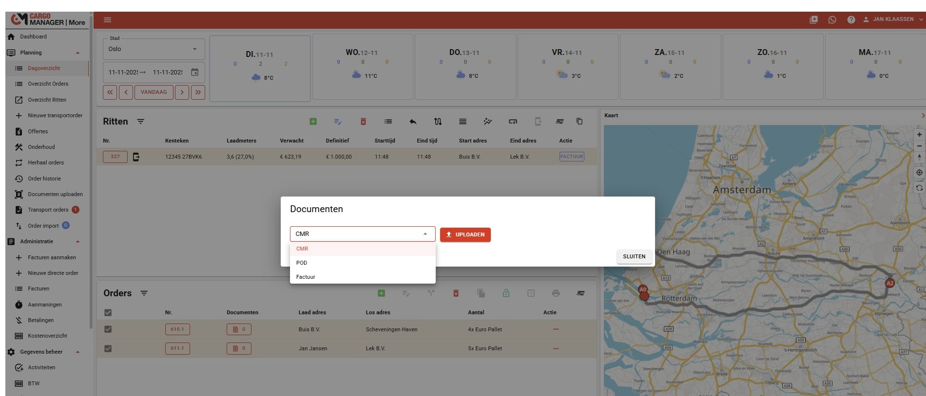 Digitaal documentbeheer in Cargo Manager