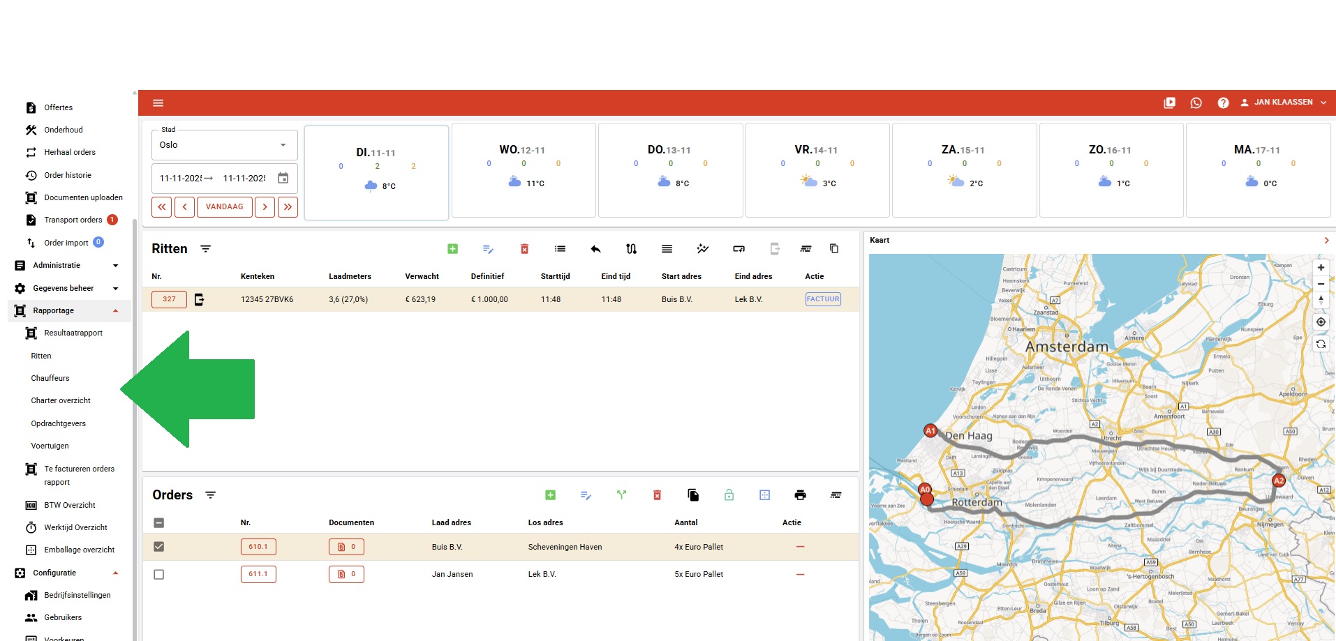 Krachtige rapportages in Cargo Manager